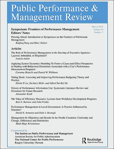 Agencification and Performance: The Impact of Autonomy and Result Control on the Performance of Executive Agencies in Korea